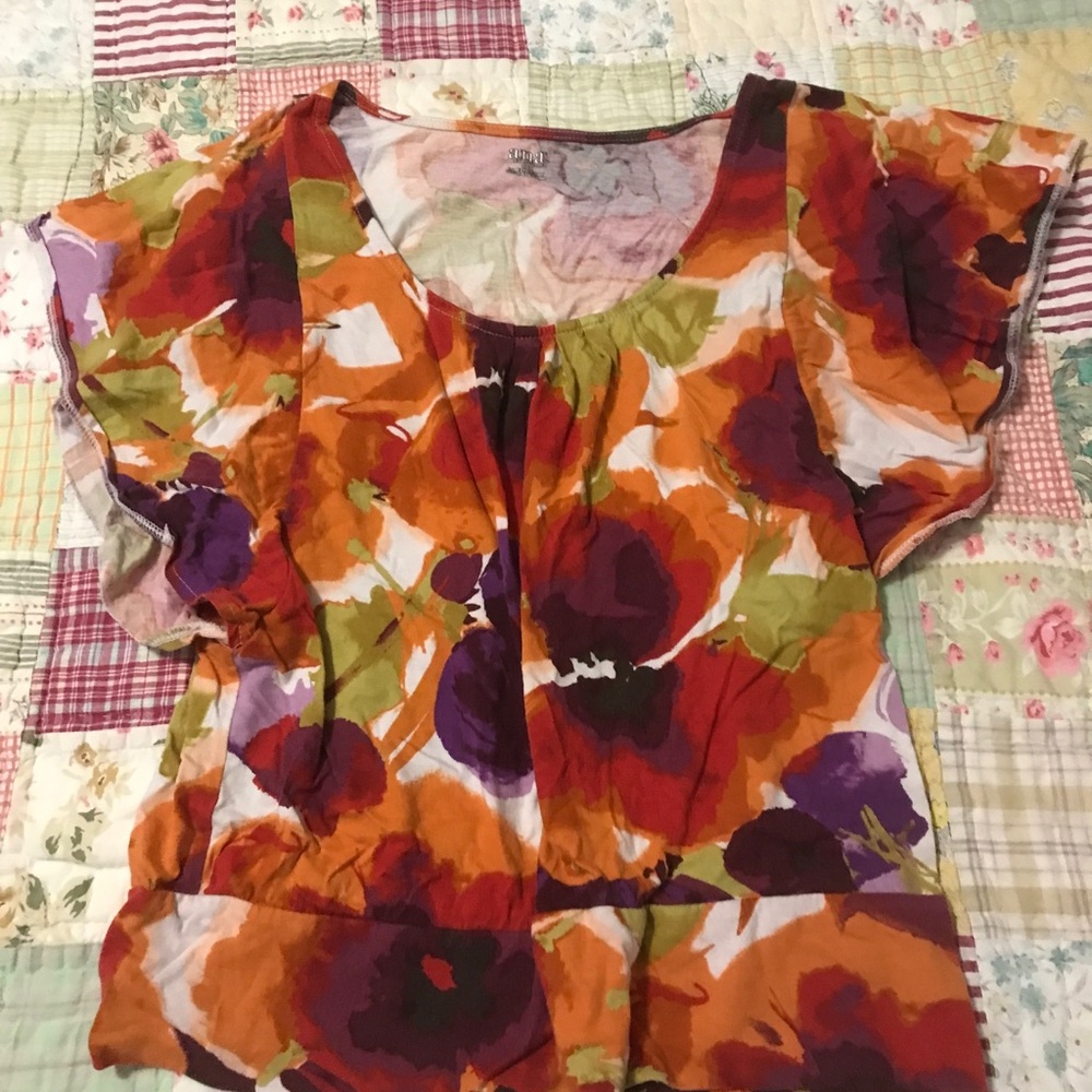 Floral Multicolor Women's Top